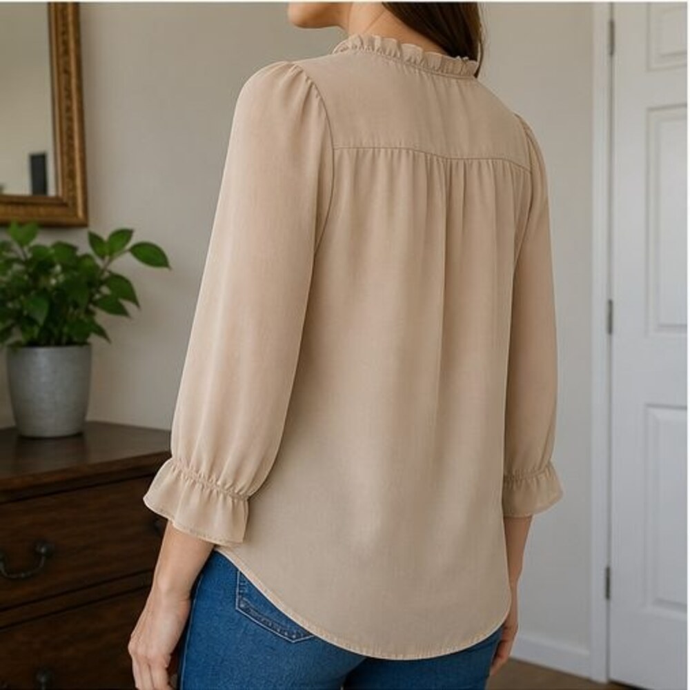 Sand Ruffle Blouse - Picture 3 of 6